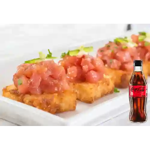 Combo Crispy Rice de Atún + Coca Cola Sin Azúcar 300ML