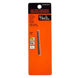 Black & Decker Broca Acero Rápido Metal Madera 5/64 BD180564C