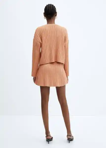 Falda Phill Peach Talla M Mujer Mango