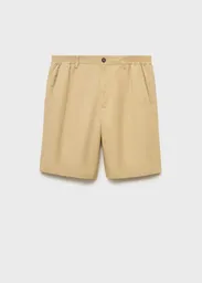 Bermuda Banarea Beige Talla 40 Hombre Mango