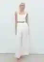 Enterizo Mono Lionela Offwhite Talla S Mujer Mango