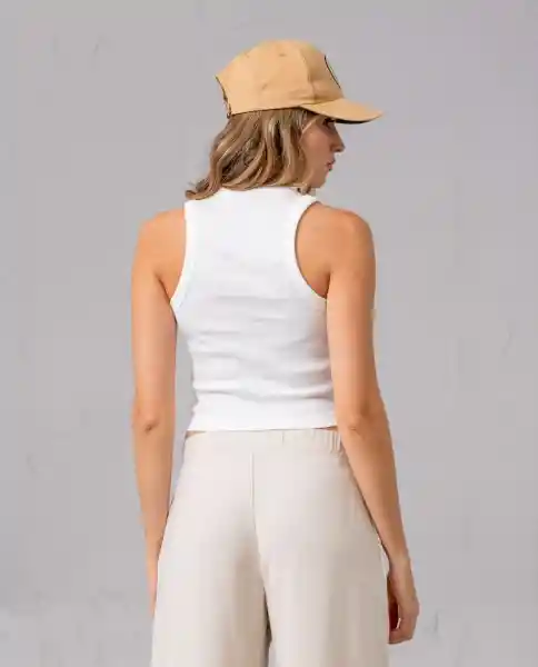 Camiseta Crop Mujer Crudo Lana Claro Talla XL 38181 Rifle