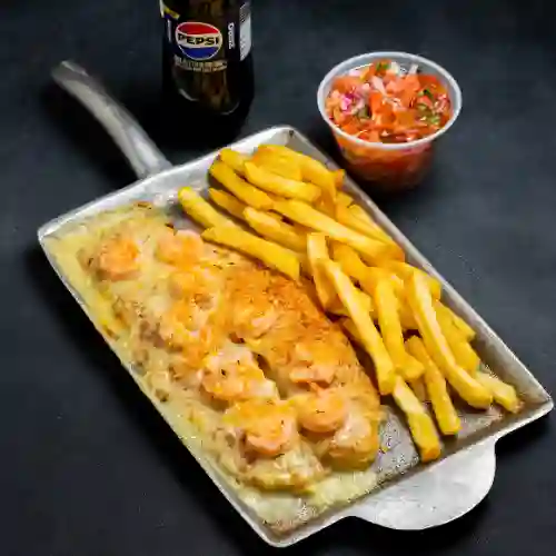 Pechuga con Camarones