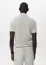 Camiseta Polo Onda Hielo Talla M Hombre Mango