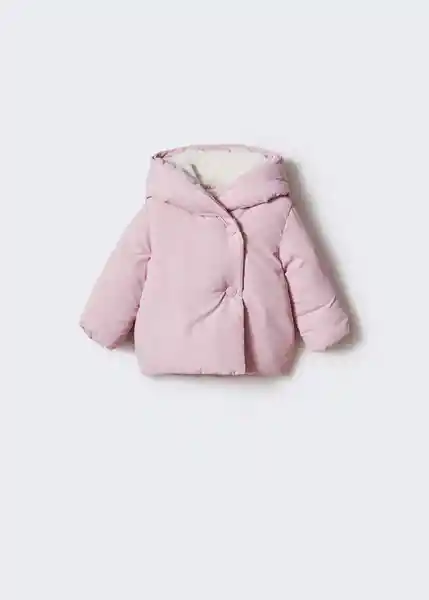 Abrigo Anorak Copo5 Rosa Pastel Talla 66 Niños Mango