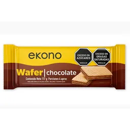 Galleta Wafer Taco Chocolate Ekono