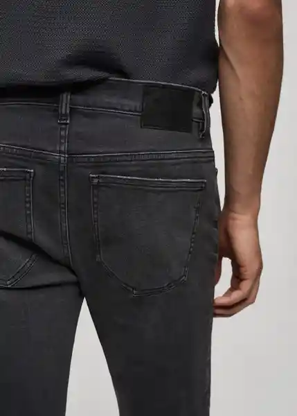 Jean Jude Tejano Gris Oscuro Talla 36 Hombre Mango