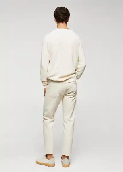 Jersey Cotton Offwhite Talla M Hombre Mango