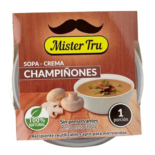 Mister Tru Sopa Crema Champiñones