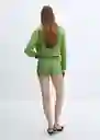 Chaqueta Nápoles Verde Talla M Mujer Mango