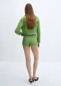 Chaqueta Nápoles Verde Talla M Mujer Mango