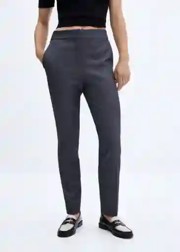 Pantalón Roque Indigo Talla 32 Mujer Mango