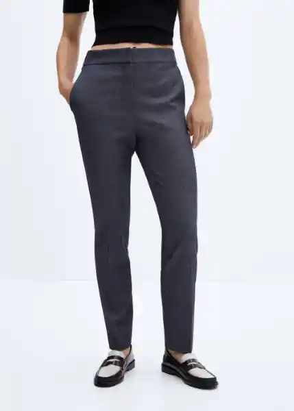 Pantalón Roque Indigo Talla 32 Mujer Mango