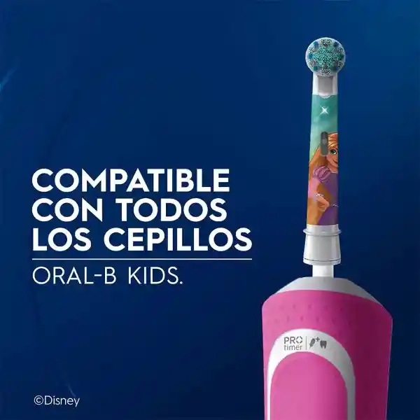 Oral-B Disney Princesas Cabezal Redondo de Repuesto para Cepillo Eléctrico (+3 años) 2 Unidades