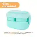 Contenedor de Alimentos de Doble Capa Polar we Bare Aqua Miniso