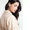  Camisa Gala Beige Goma Medio Talla L Naf-Naf 