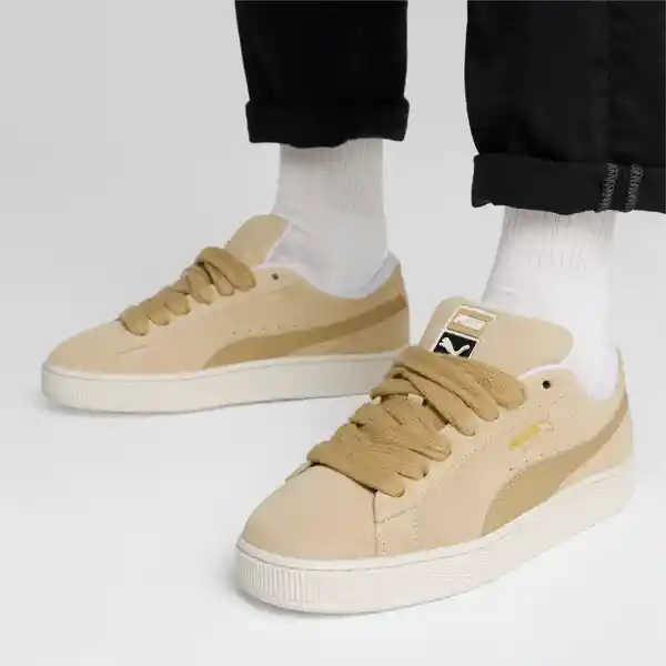 Puma Zapatos Suede Para Hombre Beige Talla 11.5