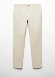 Pantalón Barna Beige Talla 46 Hombre Mango