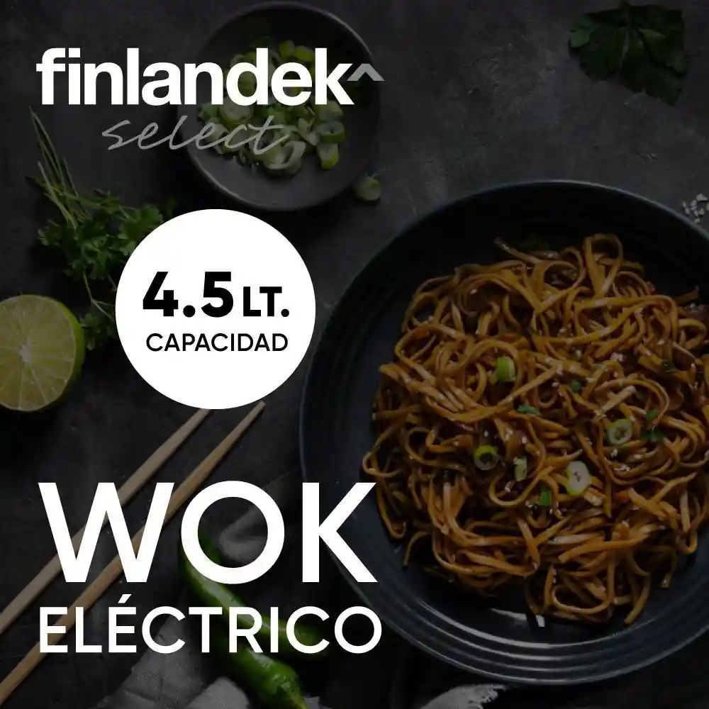 Wok Eléctrico de 4.5 L FI-SK309CO Finlandek Select