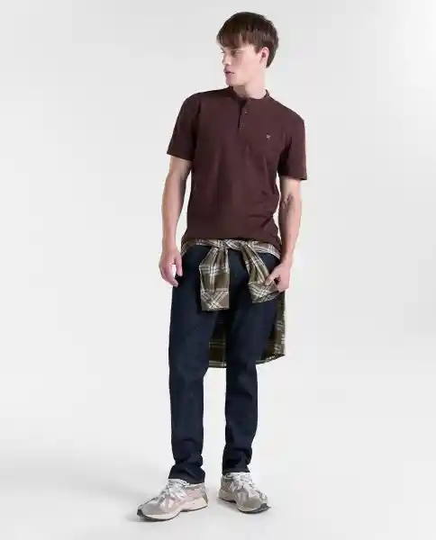 Polo Hombre Café Talla S 809G010_CAF191420 Americanino