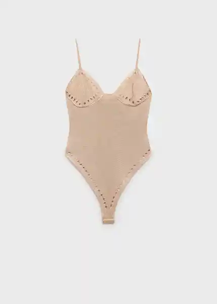 Body Moss Oro Talla M Mujer Mango