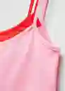 Top Lotus Rosa Talla L Mujer Mango