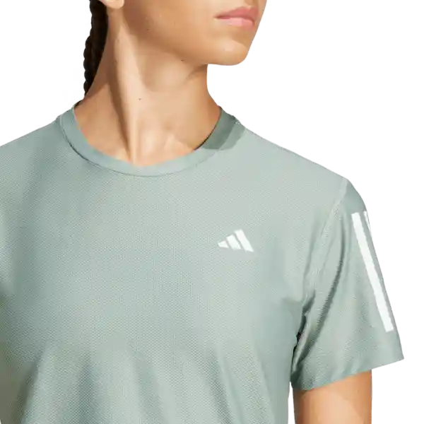 Adidas Camiseta Manga Corta Otr B Tee Correr Mujer Verde Talla L