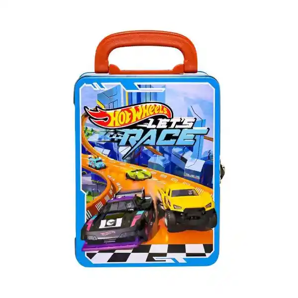 Hot Wheels Car Case Organizador Metálico Azul
