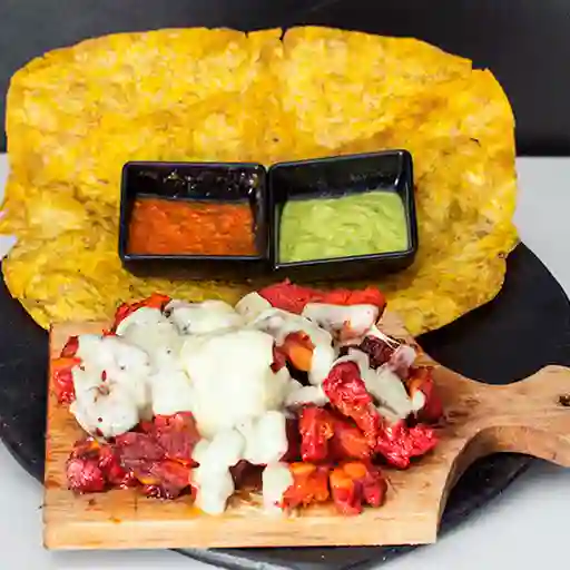 Costilla bbq gratinada