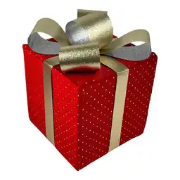 Caja de Regalo Rojo Puntos Dorado L 1301900771 Finlandek