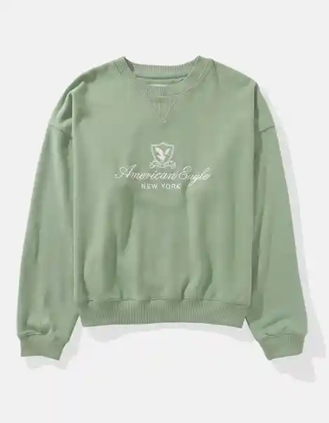 Buzo Mujer Verde Talla MEDIUM 2221300 American Eagle