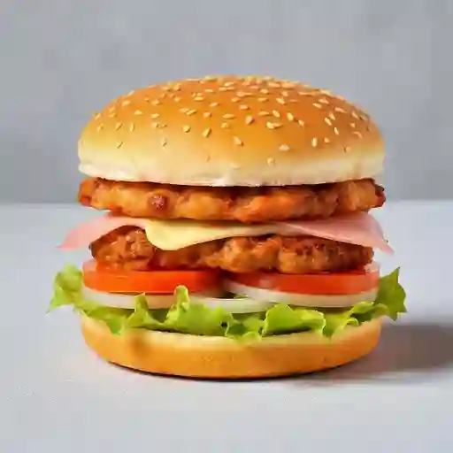 Hamburguesa Mixta + Papas Ala Francesa