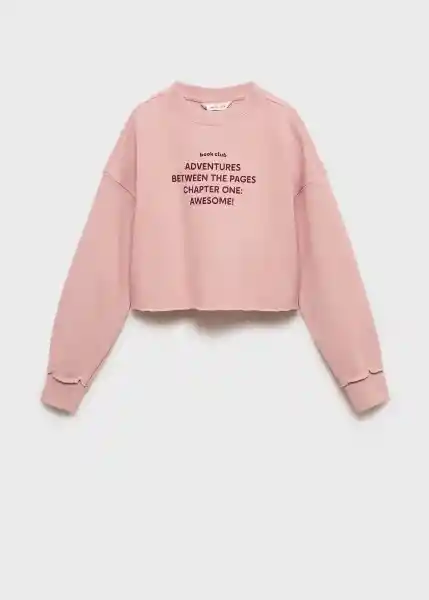 Sudadera Chapter Rosa Talla 14 Niñas Mango