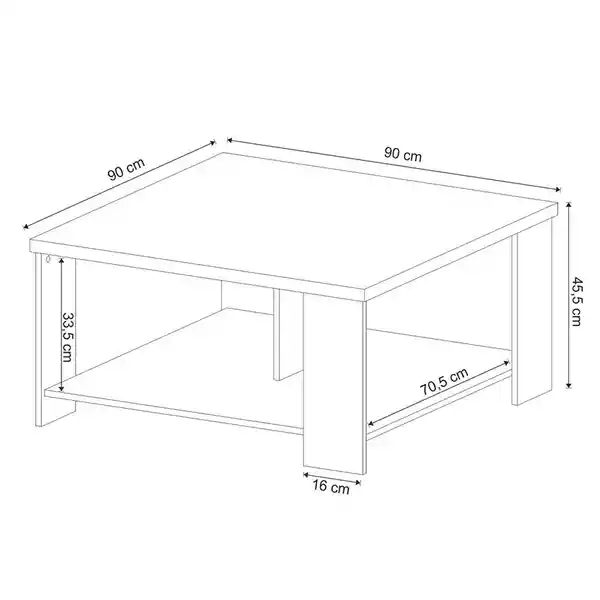 Muebles 2020 Mesa de Centro Bilbao Nogal