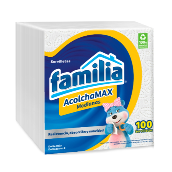 Familia Servilletas Acolchamax Mediana 100 und