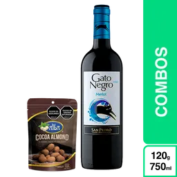 Combo Del Alba Almendra con Cocoa + Gato Negro Vino Tinto Merlot