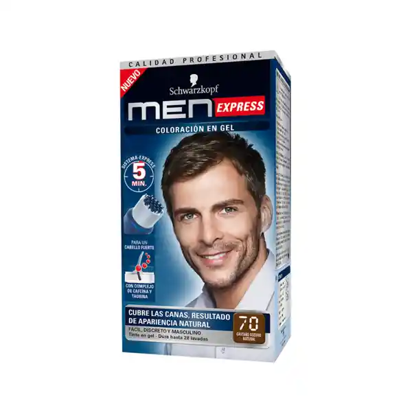 Men Express Tinte 70 Castaño Oscuro Natural 40 mL