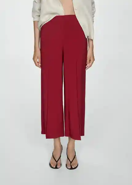 Pantalón Lidof Rojo Talla L Mujer Mango