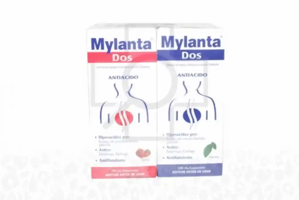Mylanta Dos Suspensión Empaque 2 Cajas 1 Frascos - Sa
