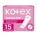 Protectores Diarios Kotex Discretos 15 Und