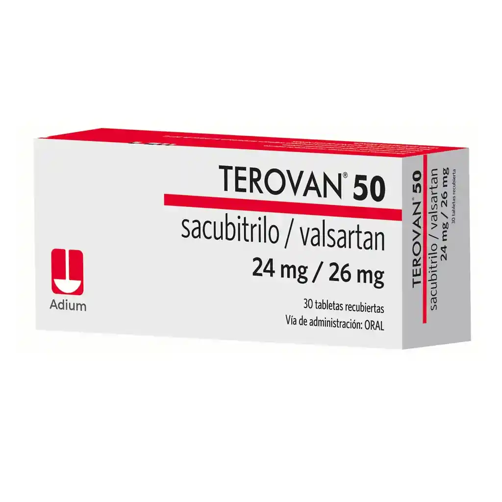 Terovan 50 Sacubitrilo/valsartan 24/26 Mg