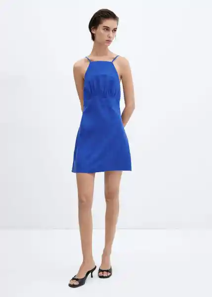 Vestido Susic-H Azul Talla XS Mujer Mango