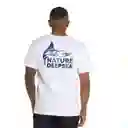 Camiseta Manga Corta Acuatic Anthem Hombre Blanco-s
