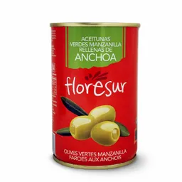 Floresur Aceitunas Verdes Manzanilla Rellenas de Anchoa