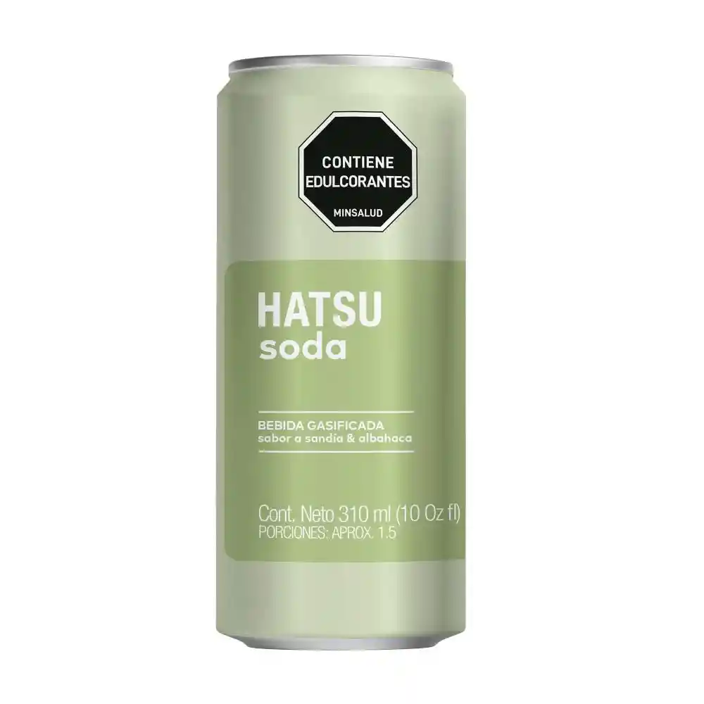 Hatsu Soda Sandía Albahaca
