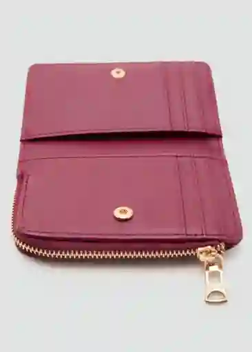 Billetera P Martes2 Burdeos Talla 99 Mujer Mango