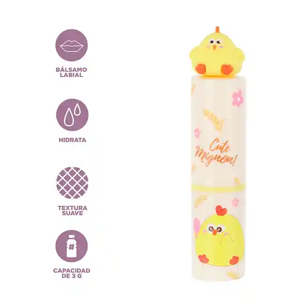 Bálsamo Labial Hidratante Serie Dundun Miniso