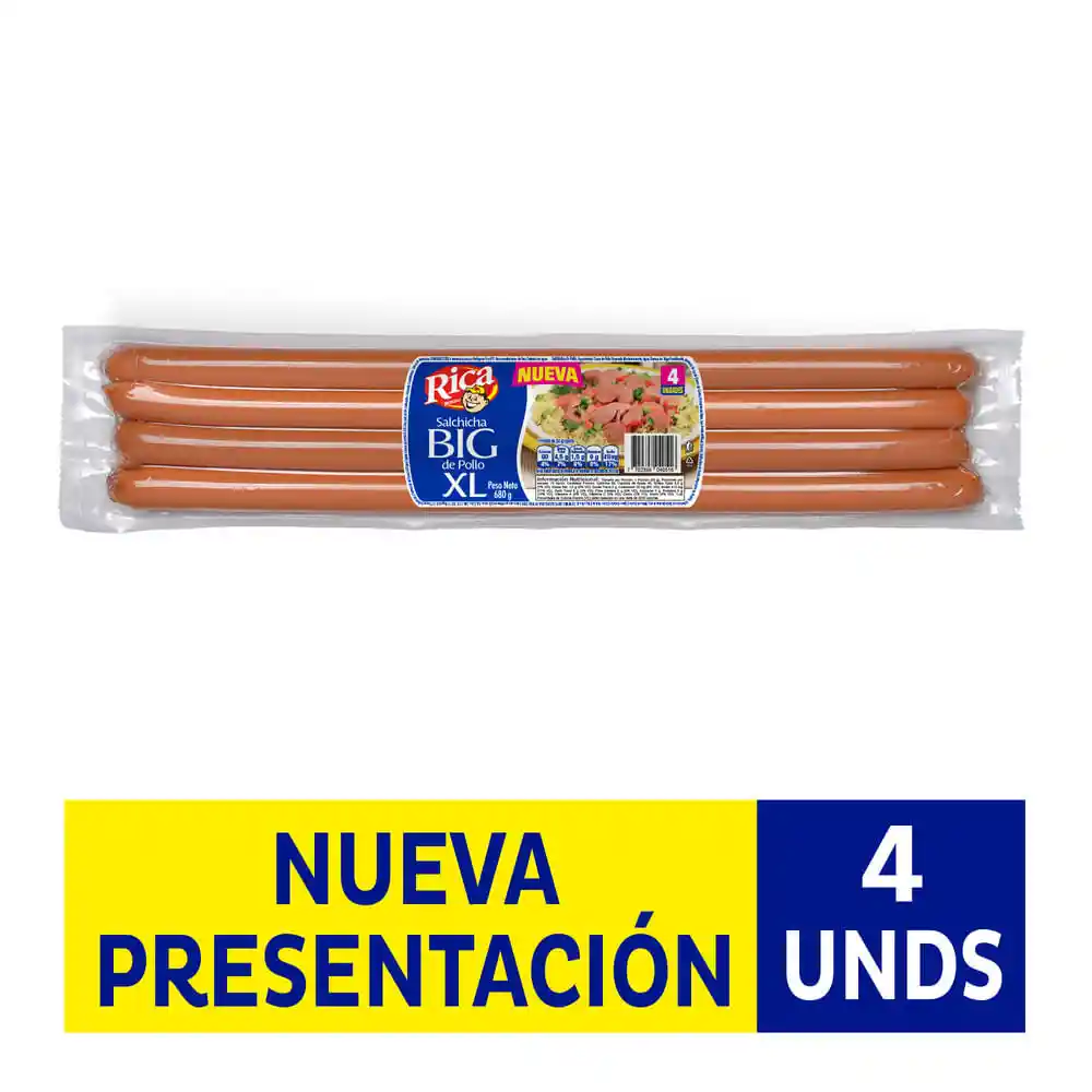 Rica Salchicha Big de Pollo XL