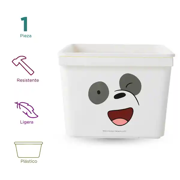 Caja de Almacenamiento Con Tapa Panda 5.0 Miniso