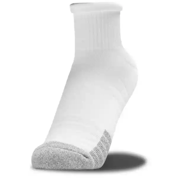 Under Armour Calcetines Heatgear Qtr Para Unisex Blanco Talla XL